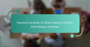 Fauteuils De Jardin En Rotin Naturel: Confort, Esthétique, Entretien
